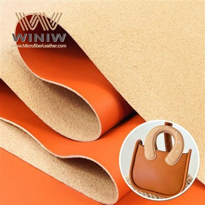 Perawatan Gampang Faux PU Mikrofiber Kulit Material Kanggo Tas